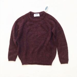 Old Navy NWT dark wine soft knit sweater S(6/7Y)
